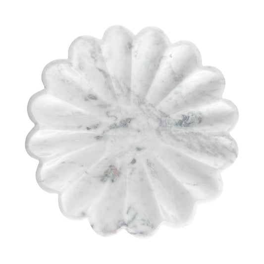 Verona White Marble Large Flora Nesting Bowl