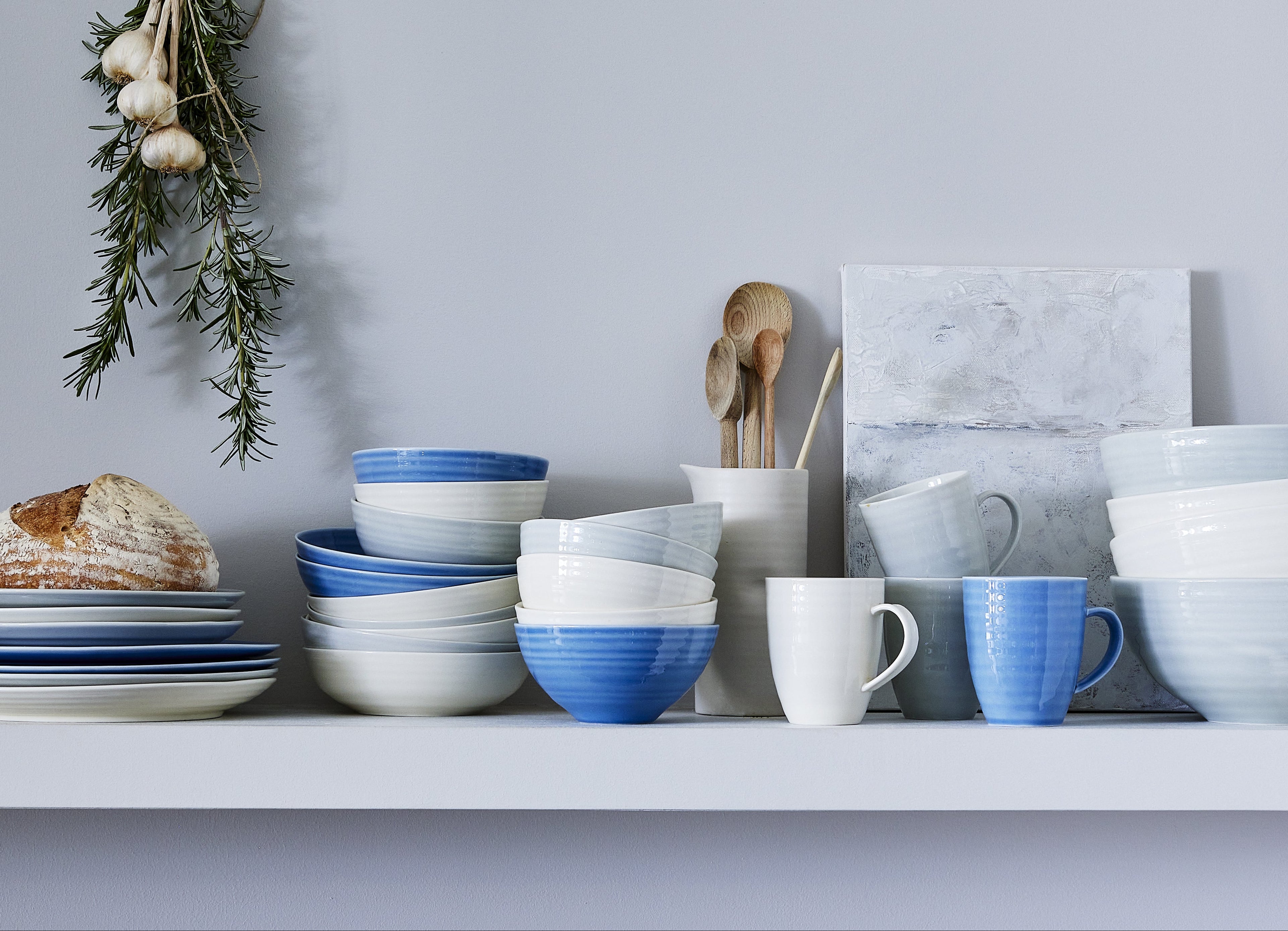 Daniel Smith Cereal Bowl - Set of 4 - Blue Canvas Home Blue, bowl, Bowls, canvas home, Cereal Bowl, contemporary dinnerware, Daniel Smith, Daniel Smith Collection, dinner party, dinnerware, dinnerware sets, dish sets, family, Large, modern dinnerware, Place Setting, Plates, simple dinnerware, tabletop, tableware