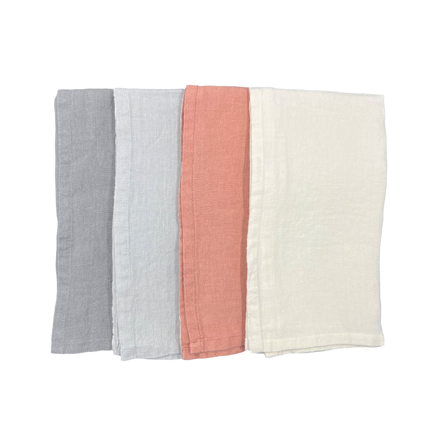 Stone Washed Stone Linen Napkin, Set of 4 Canvas Home Ellen DeGeneres, Grey, India, Lafayette, Napkins