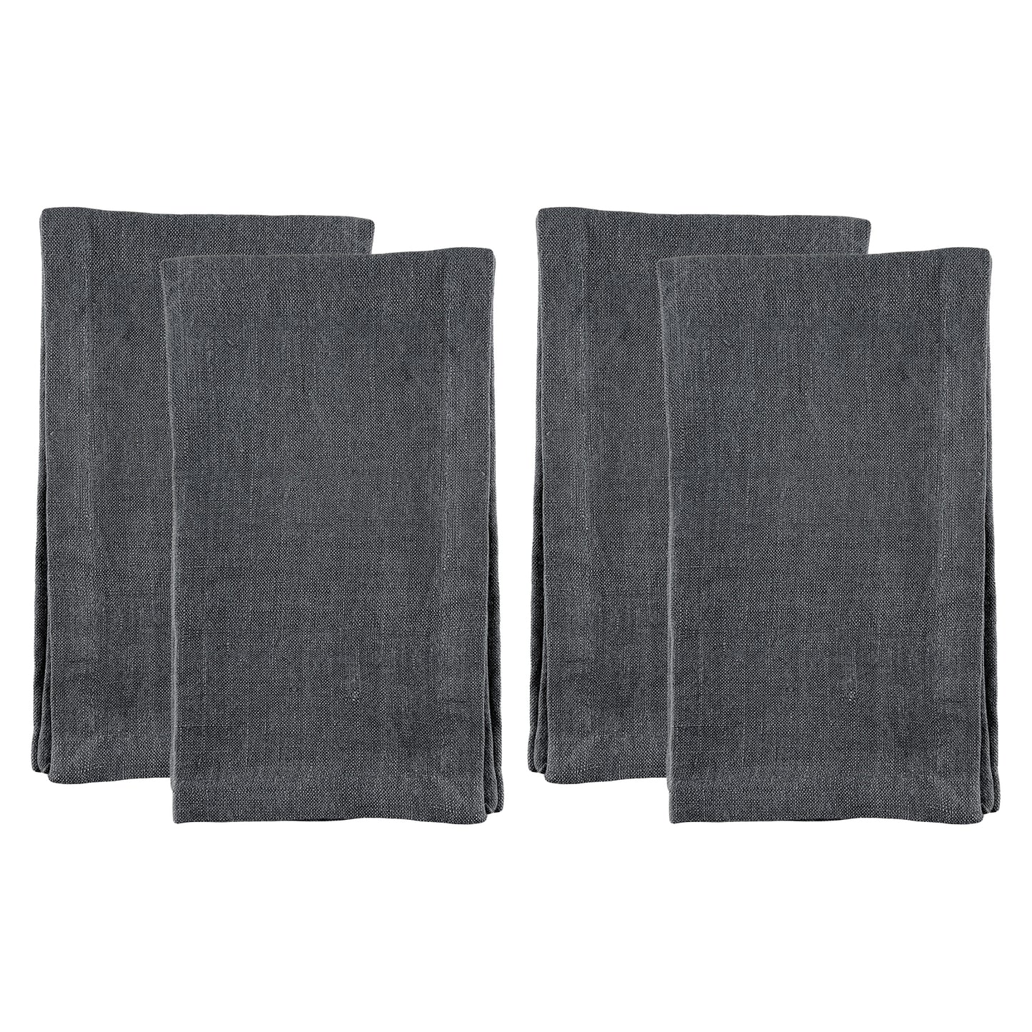 Canvas Home Classic Charcoal Linen Napkin, Set of 4