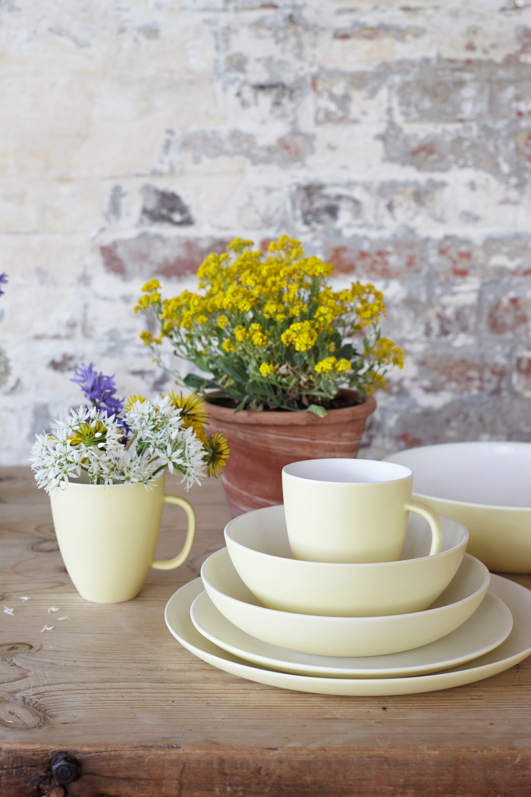 Procida 16-piece place setting - Yellow Canvas Home Procida