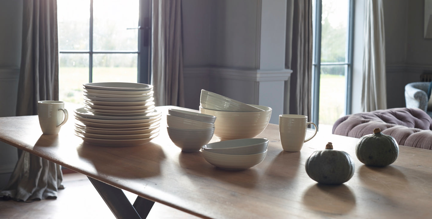 Daniel Smith Serving Bowl - Smoke Canvas Home bowl, Bowls, canvas home, contemporary dinnerware, Daniel Smith, Daniel Smith Collection, dinner party, dinnerware, dinnerware sets, dish sets, family, Large, modern dinnerware, Place Setting, Plates, Serving Bowls, simple dinnerware, Smoke, tabletop, tableware