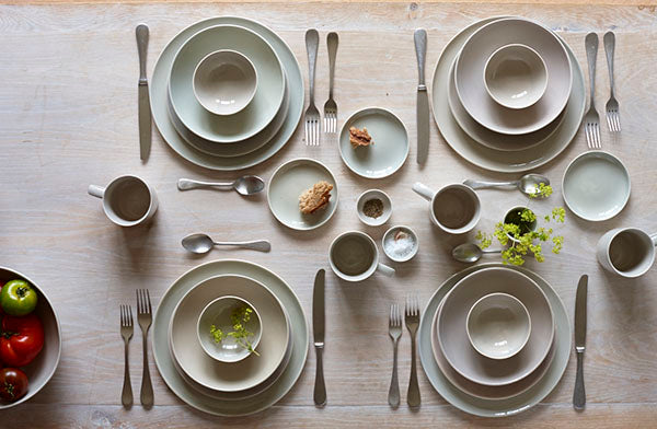 Shell Bisque Grey Porcelain Pasta Bowl, Set of 4 Canvas Home Bowls, Casual Dinnerware, Grey, Pasta, Set of 4, Shell Bisque, Shell Bisque Collection, Shell Bisque Grey, Shell Bisque Pasta Bowl, Shell Bisque Pasta Bowl Set