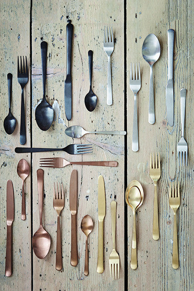 Oslo Matte Stainless Steel 5 Piece Cutlery Set - Service for 1 Canvas Home $30-$50, 18/10 Stainless Steel, 5 Piece Flatware Set, 5 Piece Set, Cutlery Sets, Flatware, Flatware Set, Matte, Matte Stainless, Oslo, Portugal, Service For 1, Silver, Stainless, Stainless Steel