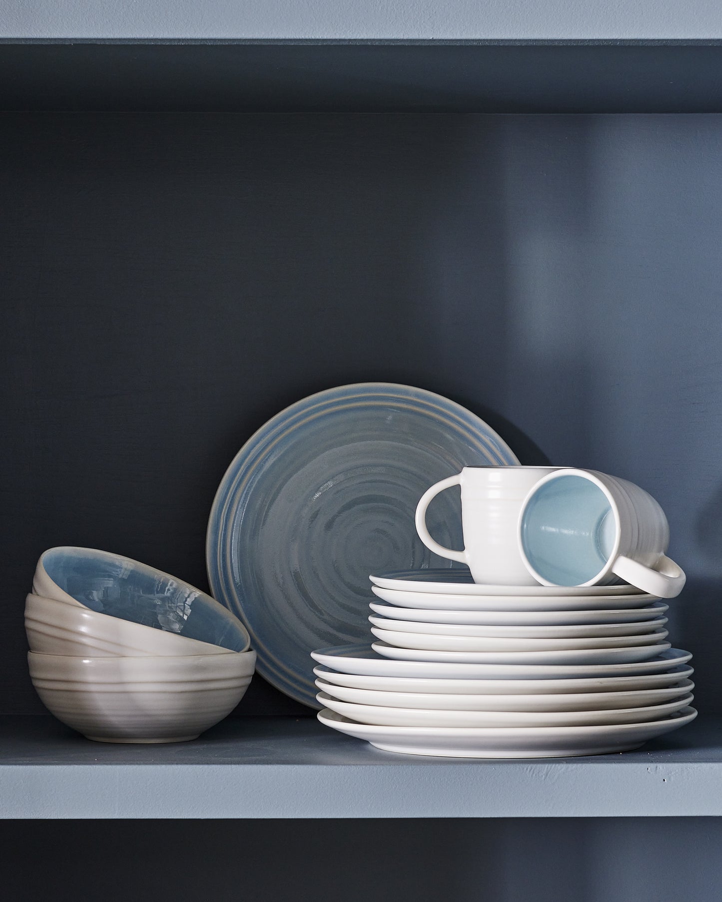 Lines White Stoneware Salad Bowl, Set of 4 Canvas Home Lines, Stoneware, Stoneware Salad Bowl, White, White Stoneware