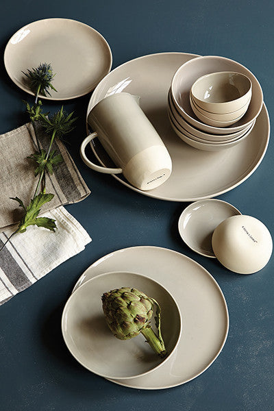 Shell Bisque Grey Porcelain 16 Piece Dinnerware Set, Service For 4 Canvas Home 16 Piece Dinnerware Set, Casual Dinnerware, Grey, Porcelain, Porcelain Dinnerware, Service For 4, Shell Bisque, Shell Bisque Collection, Shell Bisque Dinnerware Set, Shell Bisque Grey